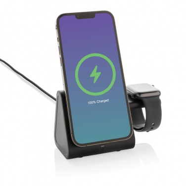 Logotrade Logogeschenke das Foto: Powerbase 3-in-1-Charger aus RCS Kunststoff mit Powerbank