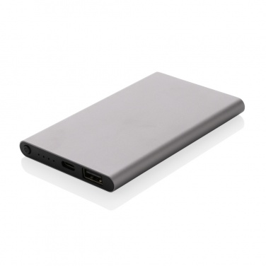 Logotrade Firmengeschenke das Foto: 4.000mAh Type-C Powerbank aus RCS recyeltem ABS & Aluminium