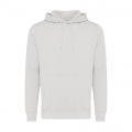 Iqoniq Rila Lightweight Hoodie aus recycelter Baumwolle, hellgrau meliert