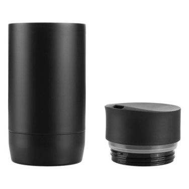 Logotrade Werbeartikel das Foto: Thermobecher ADRASAN 240 ml Schwarzwolf