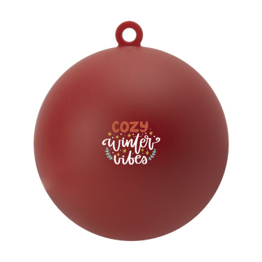Logotrade Werbegeschenke das Foto: Weihnachtskugel Ø 7 cm Recyceltes PP - Made in Europe