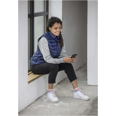 Logotrade werbemittel das Foto: Pallas GRS recycelter wattierter Bodywarmer für Damen