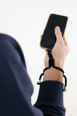 Logotrade werbemittel das Foto: CarryLoop verstellbares Handy-Armband aus RCS rec. PET