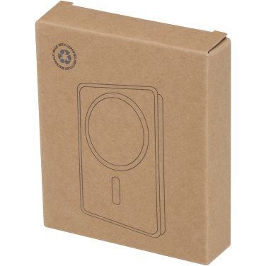 Logotrade Firmengeschenke das Foto: Acrab 15 W 10.000 mAh magnetische kabellose Powerbank mit 20 W PD aus recyceltem Kunststoff