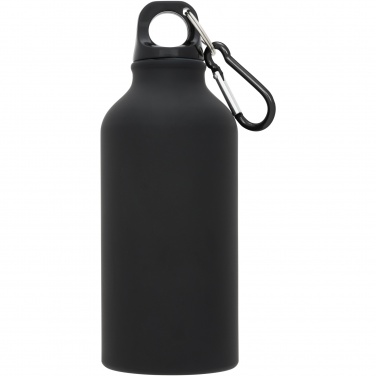 Logotrade promotional merchandise image of: Oregon 400 ml matte water bottle with carabiner
