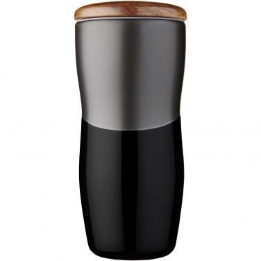 Logo trade promotional merchandise photo of: Double-walled ceramic tumbler Reno 370 ml