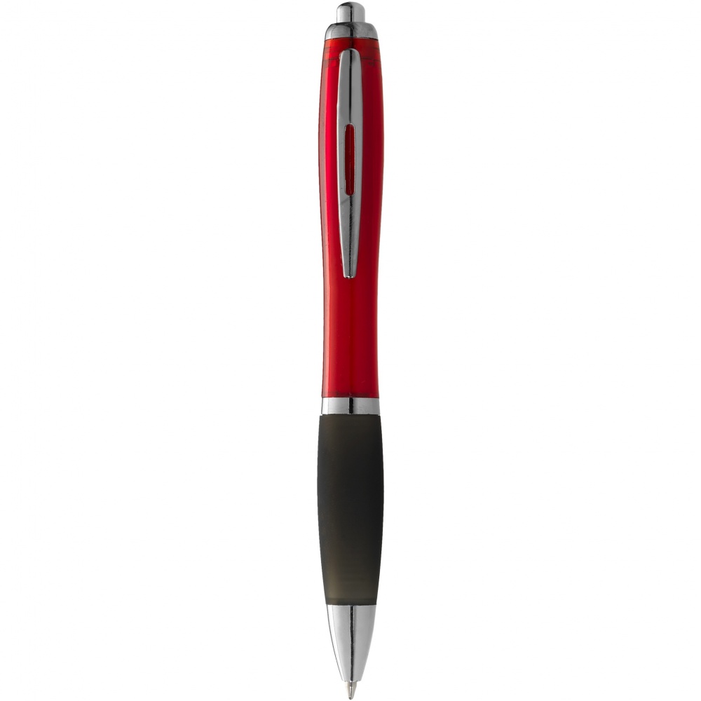 Logotrade promotional product picture of: Nash ballpoint pen coloured barrel and black grip