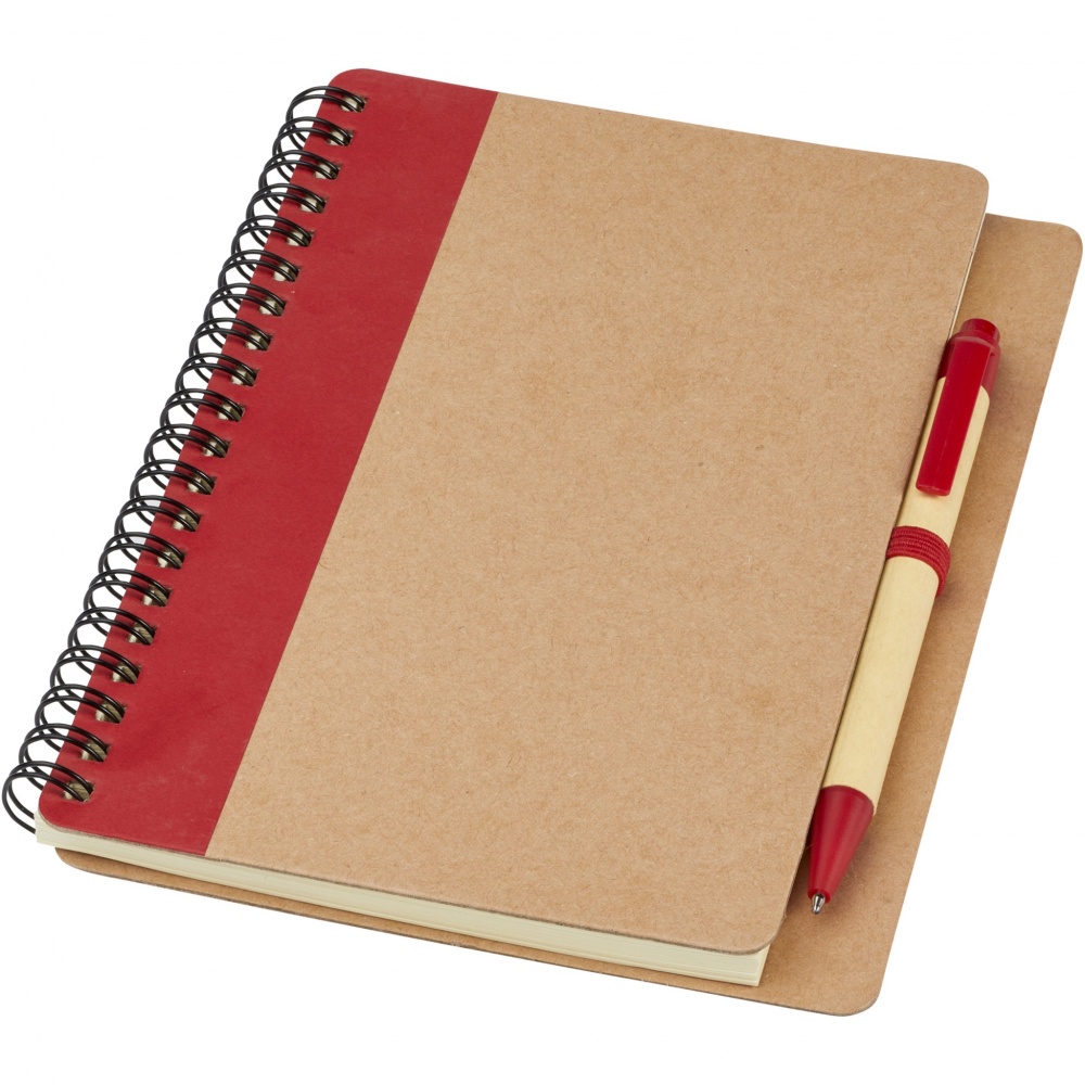 Logo trade promotional gifts image of: Priestly recycled notebook with pen