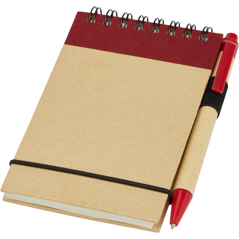 Logotrade promotional giveaway picture of: Zuse A7 recycled jotter notepad with pen