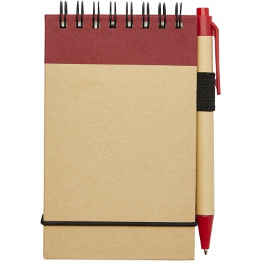Logo trade promotional item photo of: Zuse A7 recycled jotter notepad with pen