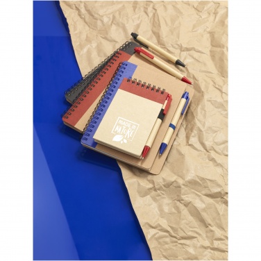 Logotrade promotional gift image of: Zuse A7 recycled jotter notepad with pen