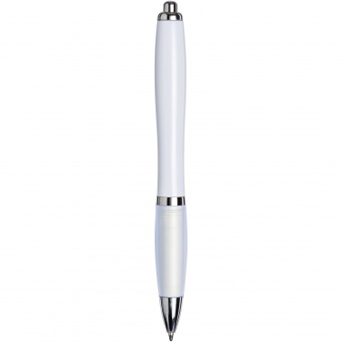 Logo trade promotional merchandise image of: Nash ballpoint pen with coloured barrel and grip