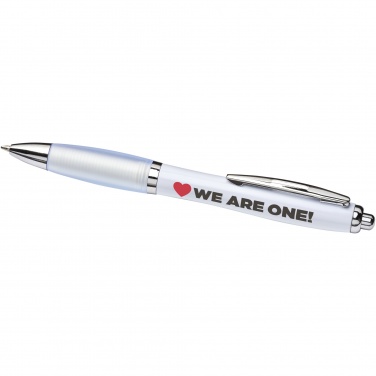 Logo trade corporate gift photo of: Nash ballpoint pen with coloured barrel and grip