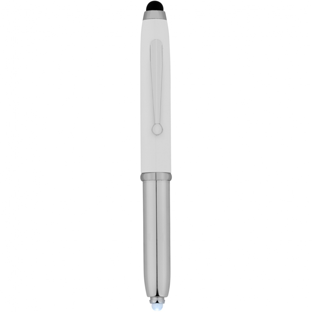 Logo trade business gift photo of: Xenon stylus ballpoint pen with LED light
