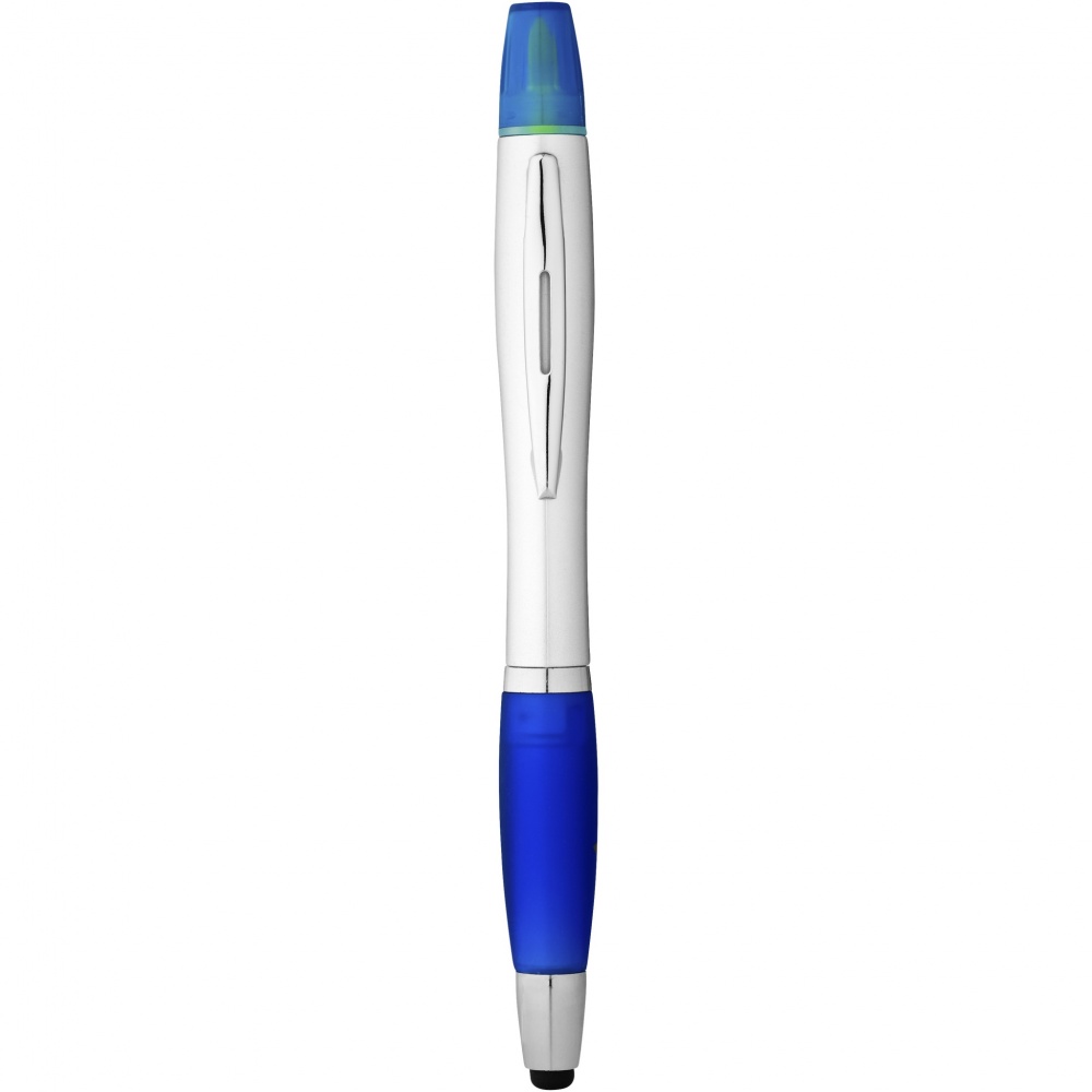 Logo trade promotional merchandise picture of: Nash stylus ballpoint pen and highlighter