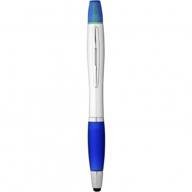 Logo trade promotional merchandise photo of: Nash stylus ballpoint pen and highlighter