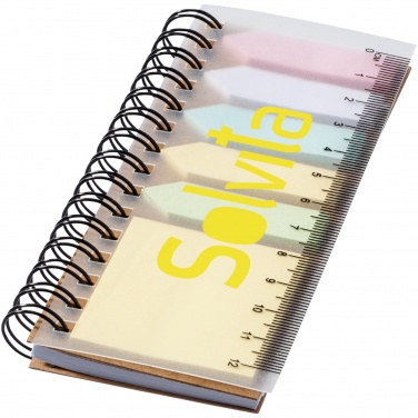 Logotrade promotional giveaway image of: Spinner spiral notebook with coloured sticky notes