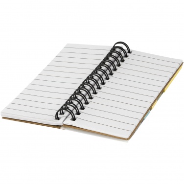 Logo trade promotional merchandise photo of: Spinner spiral notebook with coloured sticky notes
