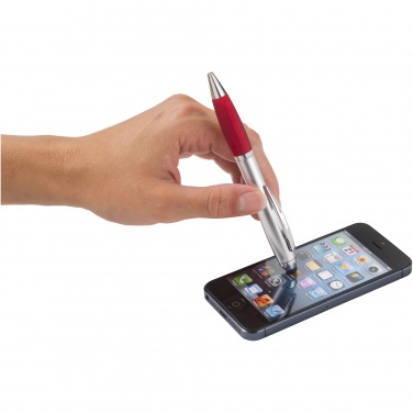 Logo trade business gifts image of: Nash stylus ballpoint with coloured grip
