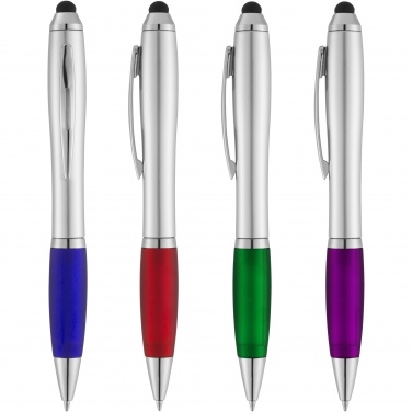 Logotrade promotional giveaway picture of: Nash stylus ballpoint with coloured grip