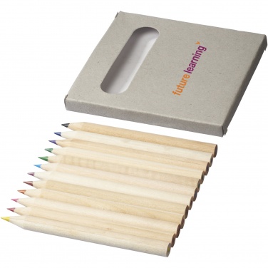 Logo trade advertising products image of: Tallin 12-piece coloured pencil set