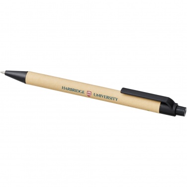 Logotrade corporate gift picture of: Berk recycled carton and corn plastic ballpoint pen