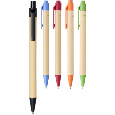 Logotrade promotional merchandise image of: Berk recycled carton and corn plastic ballpoint pen
