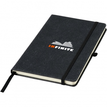 Logo trade business gifts image of: Atlana leather pieces notebook