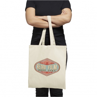 Logo trade promotional merchandise image of: Carolina 100 g/m² cotton tote bag 7L