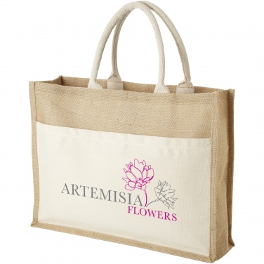 Logotrade advertising product image of: Mumbay cotton pocket jute tote bag 18L