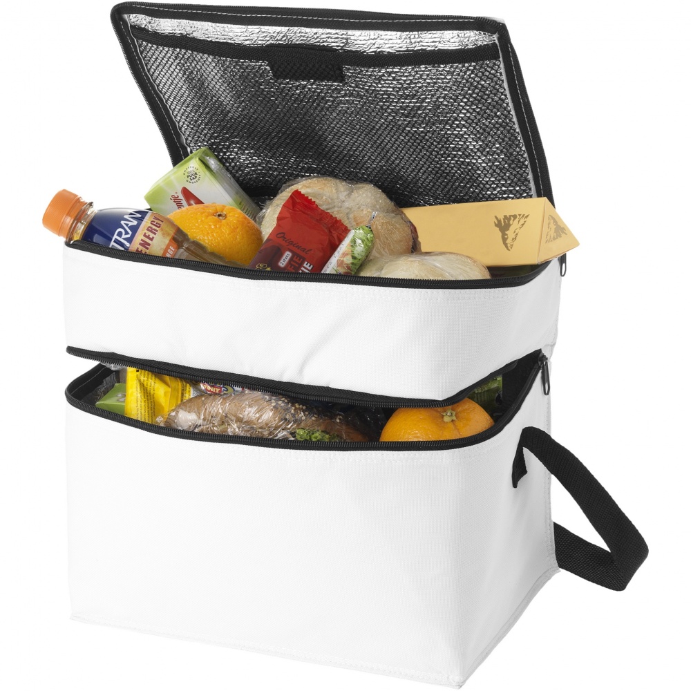 Logotrade advertising product picture of: Oslo 2-zippered compartments cooler bag 13L