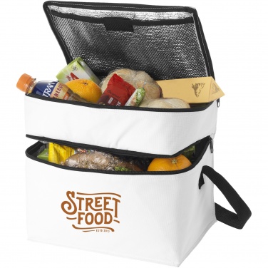 Logotrade business gift image of: Oslo 2-zippered compartments cooler bag 13L