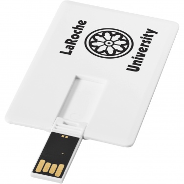 Logo trade promotional items picture of: Slim card-shaped 4GB USB flash drive