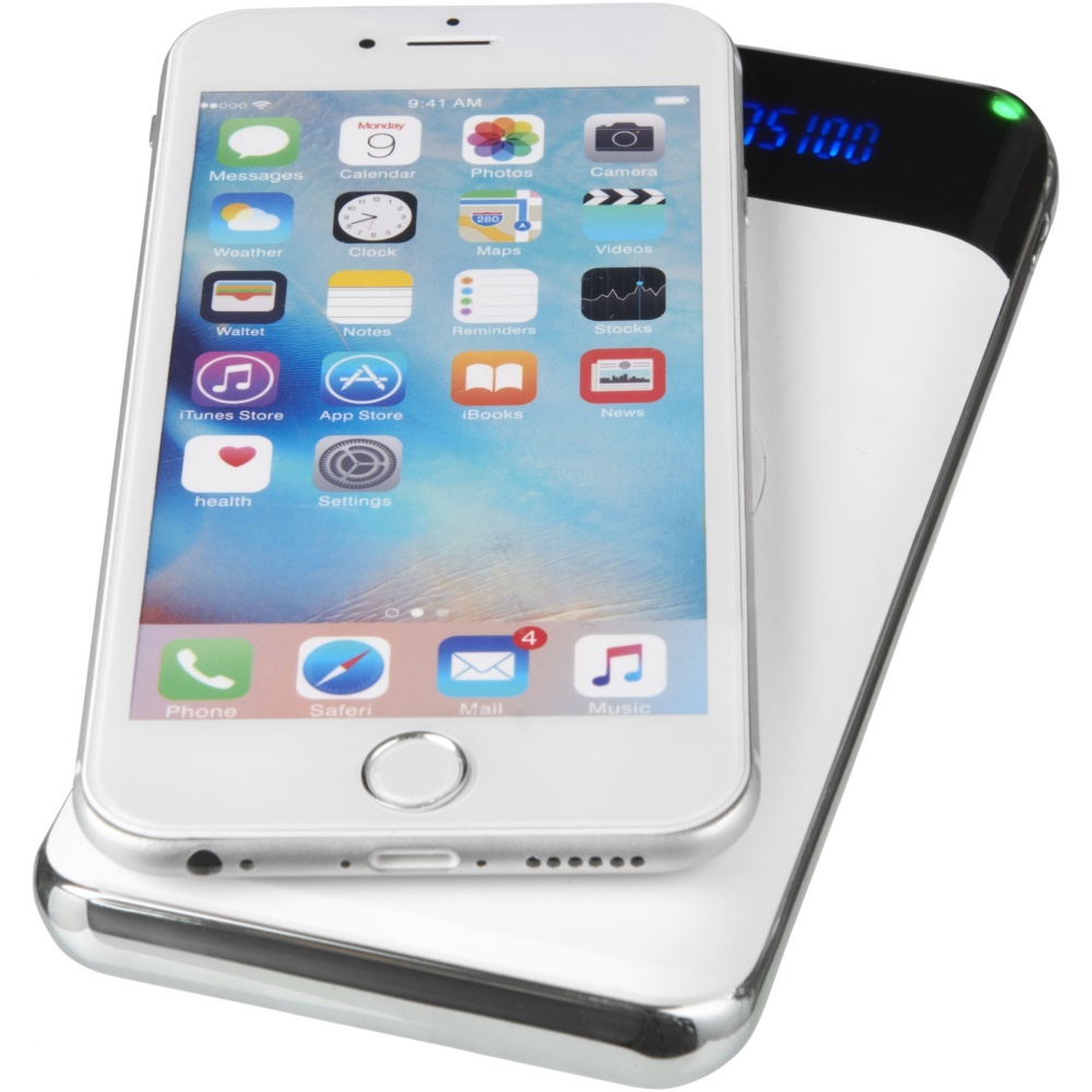 Logo trade promotional gift photo of: Constant 10.000 mAh wireless power bank with LED