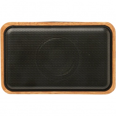 Logotrade promotional item picture of: Wooden 3W speaker with wireless charging pad