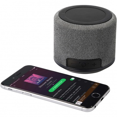Logo trade promotional merchandise picture of: Fiber 3W wireless charging Bluetooth® speaker