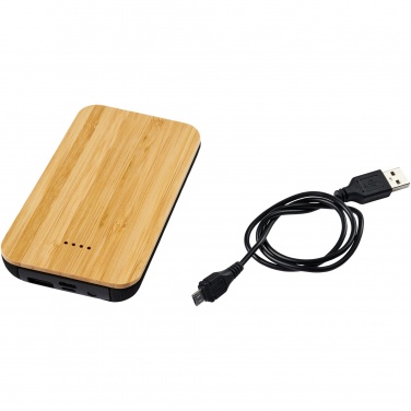 Logotrade promotional gift image of: Future 6000 mAh bamboo/fabric wireless power bank