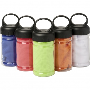 Logo trade advertising products picture of: Remy cooling towel in PET container