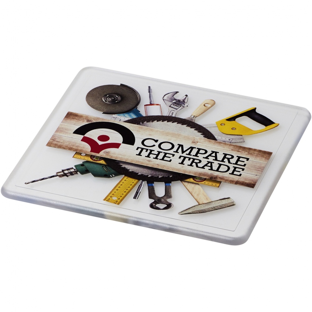 Logo trade promotional gifts picture of: Renzo square plastic coaster