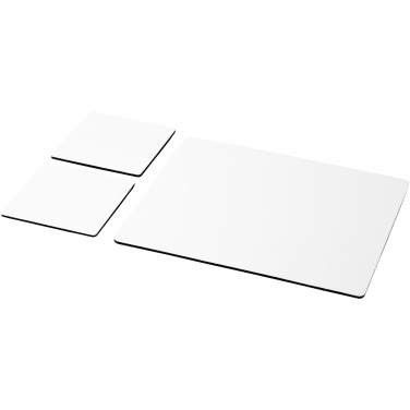 Logo trade promotional giveaway photo of: Q-Mat® mouse mat and coaster set combo 3
