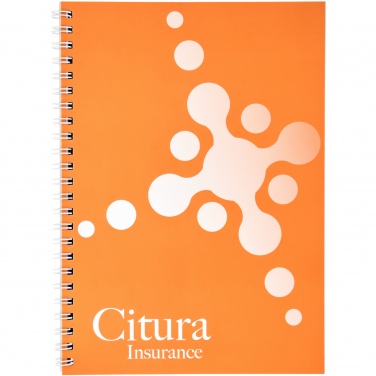Logo trade promotional merchandise image of: Desk-Mate® A5 notebook synthetic cover