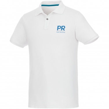Logo trade corporate gifts image of: Beryl short sleeve men's organic recycled polo