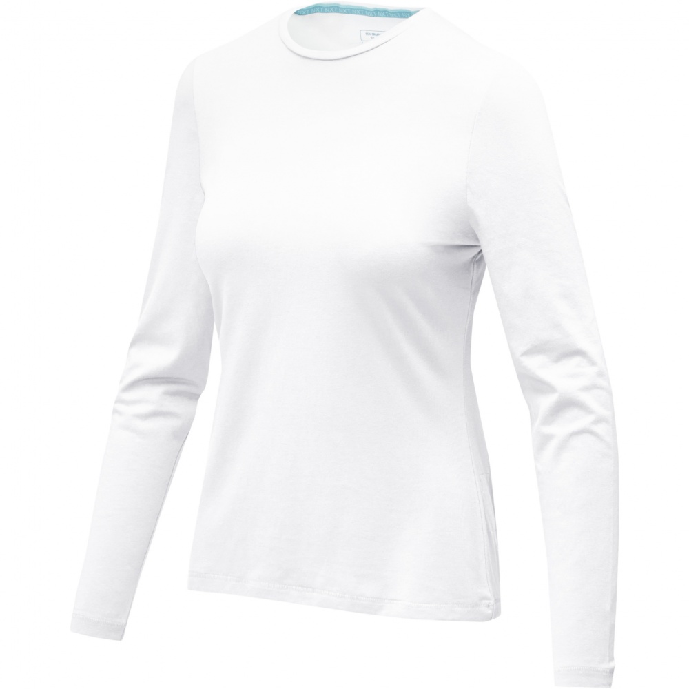 Logo trade promotional item photo of: Ponoka long sleeve women's organic t-shirt
