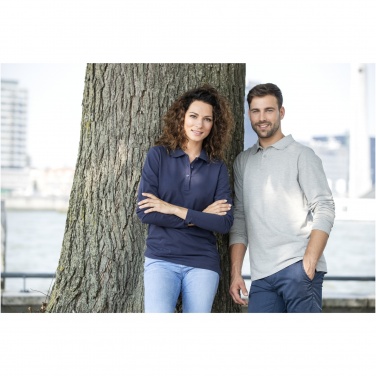 Logo trade corporate gifts image of: Oakville long sleeve women's polo
