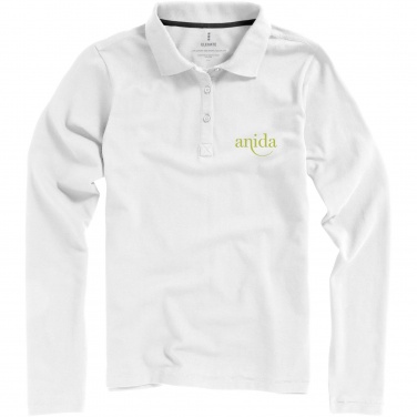 Logotrade advertising products photo of: Oakville long sleeve women's polo