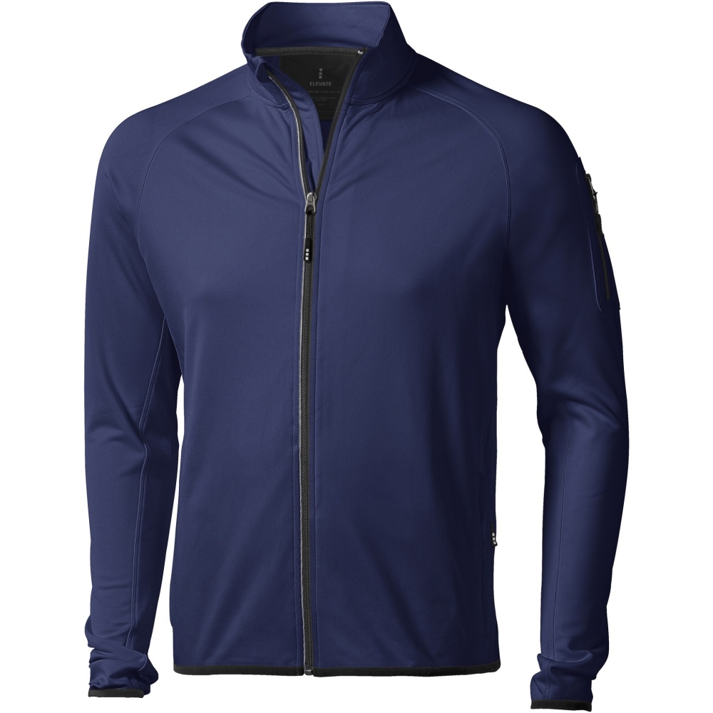 Logo trade promotional merchandise image of: Mani men's performance full zip fleece jacket