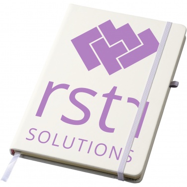 Logo trade promotional merchandise image of: Polar A5 notebook with lined pages