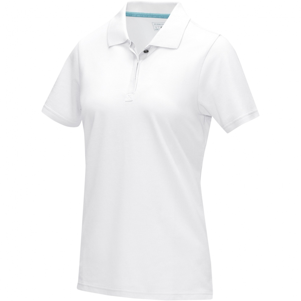 Logotrade promotional merchandise photo of: Graphite short sleeve women’s organic polo