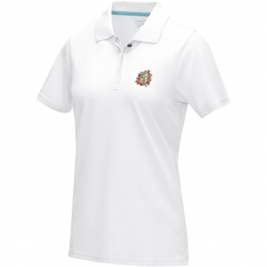 Logo trade promotional gifts picture of: Graphite short sleeve women’s organic polo
