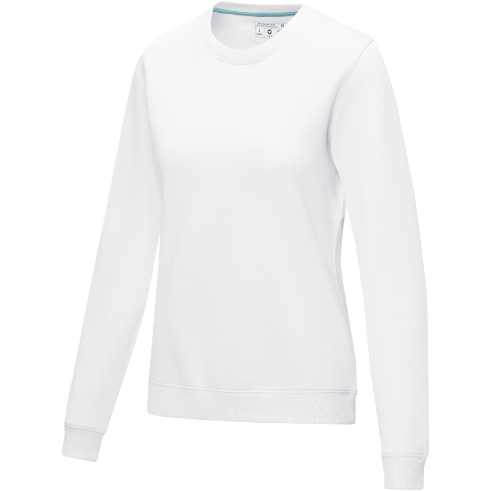Logotrade promotional gift picture of: Jasper women’s organic recycled crewneck sweater
